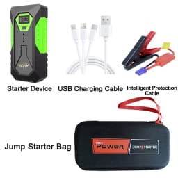 GKFLY 4000A Car Jump Starter Portable Power Bank 2000A Car Battery Booster 12V Auxiliary Starting Device for Diesel