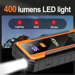 GKFLY 4000A Car Jump Starter Portable Power Bank 2000A Car Battery Booster 12V Auxiliary Starting Device for Diesel