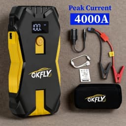 GKFLY 4000A Car Jump Starter Portable Power Bank 2000A Car Battery Booster 12V Auxiliary Starting Device for Diesel