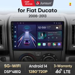 Junsun Android13 Radio Autoradio For Peugeot Boxer 2 Citroen T27 Car Intelligent Systems for Apple Carplay GPS RDS WiFi France
