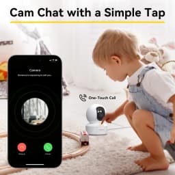 BoyKeep 3MP 5G/2.4GHz WiFi Indoor Home Security IP Smart Pet Dog Camera Automatic Tracking 24/7 Video Surveillance Camera