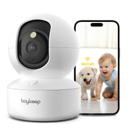 BoyKeep 3MP 5G/2.4GHz WiFi Indoor Home Security IP Smart Pet Dog Camera Automatic Tracking 24/7 Video Surveillance Camera