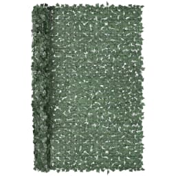 SucceBuy Ivy Privacy Fence Artificial Green Wall Screen with Strengthened Joint Faux Hedges Vine Leaf Decoration for Garden