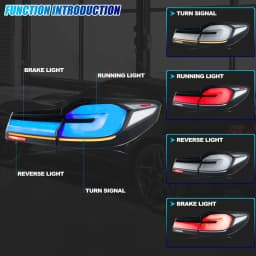LED Tail Lights for BMW 5-Series G30 F90 M5 520 530 540 550 2017-2020 Sequential Blinker Rear Lamps Assembly [Not Fit 2021-2023]