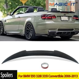 Rear Trunk Spoiler Wing Lip For BMW E93 328i 335i Convertible 06-13 Carbon Look