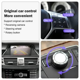 Wireless CarPlay for Mercedes Benz CLS W218 2011-2015 NTG4.5/4.7 with Android Auto Mirror Link AirPlay Bluetooth Siri Voice USB
