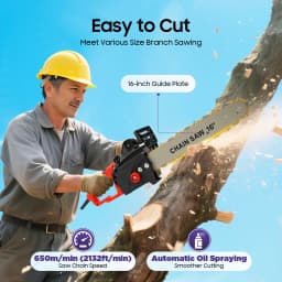 9 Teeth Chainsaw 7018 Motor 2KW Strong Power 16in All Copper Red 220V Electric Saw Chain with Metal Gear 800r/min