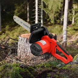 9 Teeth Chainsaw 7018 Motor 2KW Strong Power 16in All Copper Red 220V Electric Saw Chain with Metal Gear 800r/min