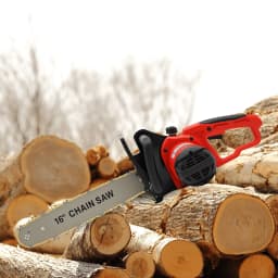 9 Teeth Chainsaw 7018 Motor 2KW Strong Power 16in All Copper Red 220V Electric Saw Chain with Metal Gear 800r/min