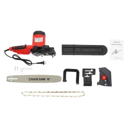 9 Teeth Chainsaw 7018 Motor 2KW Strong Power 16in All Copper Red 220V Electric Saw Chain with Metal Gear 800r/min