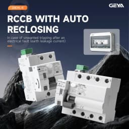 GEYA GRD9L Type A RCD Auto Recloser Differential Circuit Breaker 2P 40A 0.03A(30mA) Safety Switch 220V