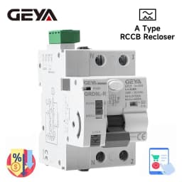 GEYA GRD9L Type A RCD Auto Recloser Differential Circuit Breaker 2P 40A 0.03A(30mA) Safety Switch 220V