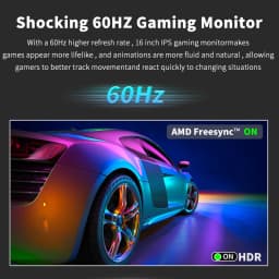 HGFRTEE 15.6 Inch Touch Portable Monitor ADS-IPS 1920*1080P 300cd/m2 Extended Display for Laptop Second Screen XBox PS4/ 5
