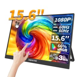 HGFRTEE 15.6 Inch Touch Portable Monitor ADS-IPS 1920*1080P 300cd/m2 Extended Display for Laptop Second Screen XBox PS4/ 5