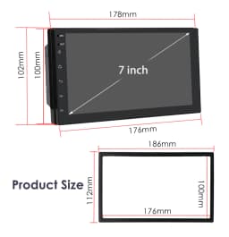 7 inch 2Din Universal Android Car Multimedia Player Carplay Auto Radio With WiFi Bluetooth FM Navigation Autoradio Stereo