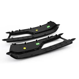 Artudatech Pair Front Fog Lamp Black Trim Grills Grill Fit AUDI A5 S-Line S5 2013-2016