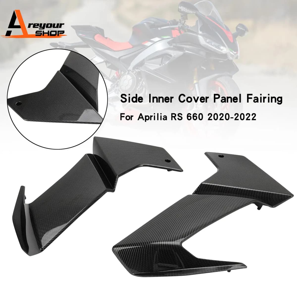 Carbon Side Frame Cover Panel Fairing Cowl for Aprilia RS 660 2020 2021 2022