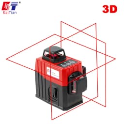 Kaitian Self Leveling Laser Level Tripod Professional High Precision Red 12 Lines Cross Vertical&Horizontal Level Laser Receiver
