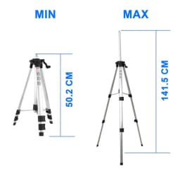 KaiTian Tripod for Laser Level Adjustable Height Thicken with Bracket Tilt Function Green/Red Line Level Laser Construction Tool