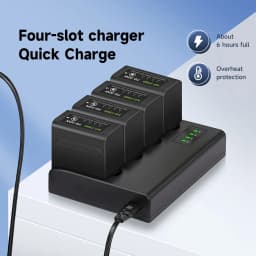 10800mAh NP-F980 NP-F990 F960 F970 Battery Power LED Power Bank Indicator Micro USB Charge for Sony PLM-100 CCD-TRV35 MVC-FD91