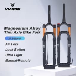 Ship From Spain VIARON MTB Bike Fork Thru Axle Air and Oil Front Suspension 15*100MM 29inch Tapered Steerer Mountain Bike Part