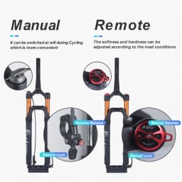 Ship From Spain VIARON MTB Bike Fork Thru Axle Air and Oil Front Suspension 15*100MM 29inch Tapered Steerer Mountain Bike Part