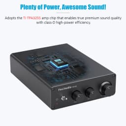 Fosi Audio 300Wx2 HiFi Sound Power Amplifier Upgrade New TB10D TPA3255 Class D Stereo Amp With Treble Bass For Home Speaker