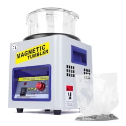 KT-185 Magnetic Tumbler Jewelry Polishing Machine 2000 RPM 600g Capacity Jewelry Polisher Finisher AC 110V/220V with Adjustable