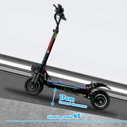 USA EU Dual Motor Electric Scooter, Foldable Scooter, Max Speed 55km, 10Inch Max Mileage, 70km, H, 2400W