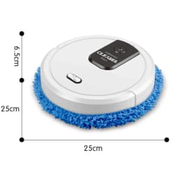 Cleaning Mop Wet and Dry Mopping Sweeping Robot with Spray Function 360 Degree Automatic Cleaning Mode White