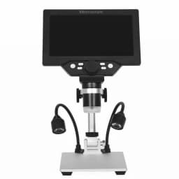 G1200 Digital Microscope 7 Inch Large Color Screen Large Base LCD Display 12MP 1-1200X Continuous Amplification Magnifier