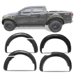 6'' Wheel Arch Extension Fender Flares for Ford Ranger Wildtrak Limited XLT XL 2015-2022 T7 T8 Models Dual Cab Mudguards