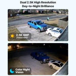 ZOSI C298 4K 8MP Dual-Lens(2x4MP) Wired WiFi PTZ Security Camera Outdoor with Wide Angle 8X Hybrid Zoom 360 Surveillane Cam