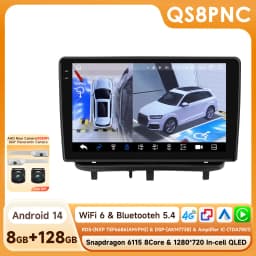 9" Hizpo 2Din Android14 Car Radio for Opel Corsa D 2007 - 2012 Hatchback Auto CarPlay 4G BT RDS DSP SWC GPS Snapdragon 6115