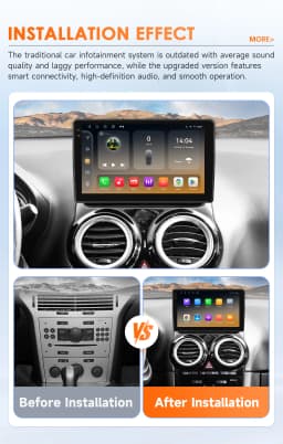 9" Hizpo 2Din Android14 Car Radio for Opel Corsa D 2007 - 2012 Hatchback Auto CarPlay 4G BT RDS DSP SWC GPS Snapdragon 6115