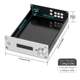 Nobsound HiFi DIY Amplifier Housing Aluminum Chassis Case Enclosure Preamplifier Cabinet