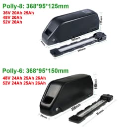 21700 EBike Battery Polly 48V 18.2 25Ah DP-9 DP-7 Case LIthium 18650 Pack for 1000W 500W 350W 250W Electric Bicycle Ba-fang Motor