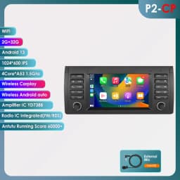 Hizpo 2Din 7-inch Android Car Radio for BMW E39 X5 E53 M5 1996 - 2007 Navigation GPS RDS DSP 4G BT CarPlay SWC UI7862 Multimedia