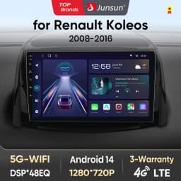 Junsun V1 Plus Car Radio For Renault Koleos 2008 - 2016 wireless CarPlay Android Auto car intelligent systems No 2 din 2din DVD