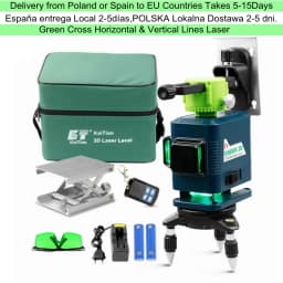 KaiTian Laser Level Self Leveling Battery Cross Vertical&Horizontal Powerful Remote Control Green 12 Lines Nivel Laser Level 360