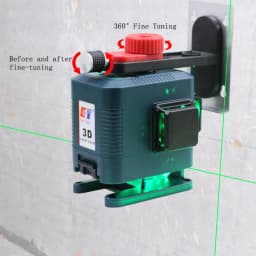 KaiTian Laser Level Self Leveling Battery Cross Vertical&Horizontal Powerful Remote Control Green 12 Lines Nivel Laser Level 360