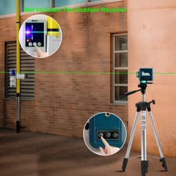 KaiTian Laser Level Self Leveling Battery Cross Vertical&Horizontal Powerful Remote Control Green 12 Lines Nivel Laser Level 360