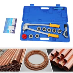 4-28mm Expander Tubes Kit Pliers 7 Head For Aluminum Copper Pipe + Box Press Tool Blue
