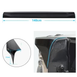 Tail Gate Protector Tailgate Cover Guard for Ford Ranger 2012-2022 T6 T7 T8 Wildtrak Matte Black 4x4 Car Styling