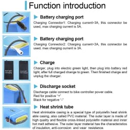 36V 20AH Ebike Battery Pack PVC Waterproof 72V 20AH 60V 52V for 1800W 1500W 1000W 2000W 2500W 3000W Motorcycle Electric EScooter