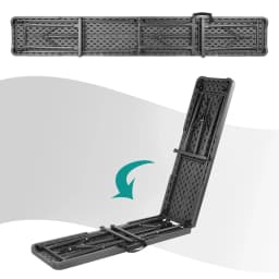 Portable Folding Stool, Plastic Folding Bench with Handle,Garden Stool Balcony Camping Travel Stool Outdoor Bench Furniture