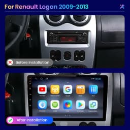 AWESAFE Wireless CarPlay Android Auto Radio for Renault Logan 1 Sandero 2009 2010 2011 - 2013 Multimedia Car Intelligent Systems