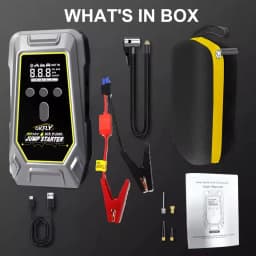GKFLY 4 In 1 4000A 7000A Jump Starter 150PSI Pump Air Compressor 59.2Wh Power Bank 12V Starting Device Digital Tire Inflator