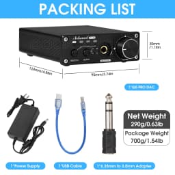 Nobsound HiFi Dual ES9038Q2M USB DAC Coaxial / Optical Digital to Analog Converter D/A Audio Adapter Headphone Amplifier