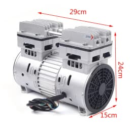 1400RPM 220V 125L/min 8 Bar Silent Compressed Air Compressor Head Oil Free Air Compressor Unit